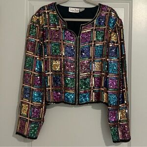 Vintage Laurence Kazar Beaded Blazer